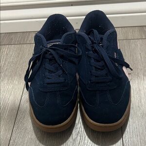 Reebok Dark Blue Sneakers with Brown Soles